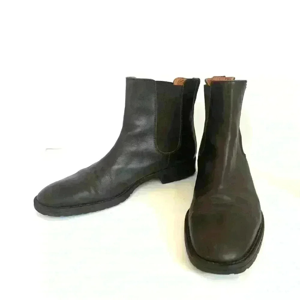 J. Crew Burgundy Leather Kenton Chelsea Boots